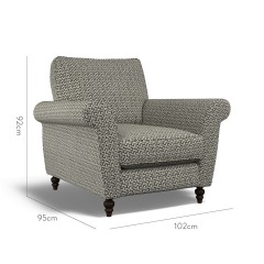 furniture ellery chair desta charcoal weave dimension