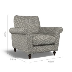 furniture ellery chair nia charcoal weave dimension