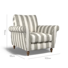 furniture ellery chair tassa grande fog print dimension