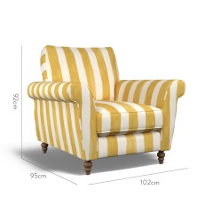 furniture ellery chair tassa grande gold print dimension