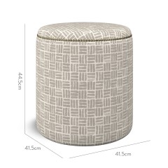 furniture malpaso footstool atlas clay print dimension