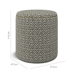 furniture malpaso footstool desta charcoal weave dimension