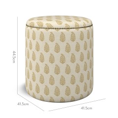 furniture malpaso footstool indira ochre print dimension