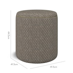 furniture malpaso footstool jina espresso weave dimension