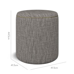 furniture malpaso footstool kalinda charcoal plain dimension