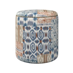 Malpaso Footstool Kantha Indigo