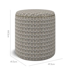 furniture malpaso footstool nala charcoal weave dimension