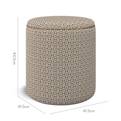 furniture malpaso footstool nala ochre weave dimension