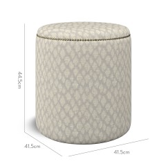 furniture malpaso footstool nia pebble weave dimension