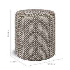 furniture malpaso footstool sabra charcoal weave dimension