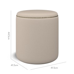 furniture malpaso footstool shani pebble plain dimension