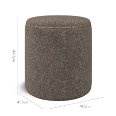 furniture malpaso footstool yana espresso weave dimension