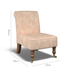 furniture napa chair namatha rose print dimension