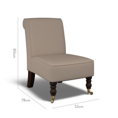 furniture napa chair shani taupe plain dimension