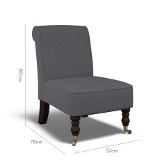 furniture napa chair viera indigo plain dimension