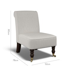 furniture napa chair zuri flint plain dimension