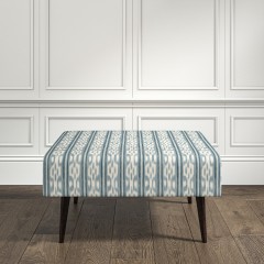 furniture ombu footstool telia chambray print lifestyle