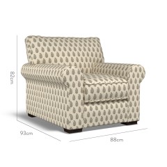 furniture vermont fixed chair indira charcoal print dimension