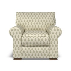 furniture vermont fixed chair indira sage print front