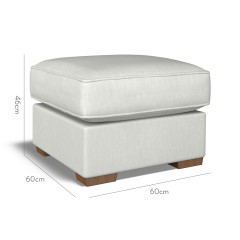 furniture vermont fixed ottoman amina mineral plain dimension