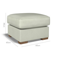 furniture vermont fixed ottoman amina sage plain dimension