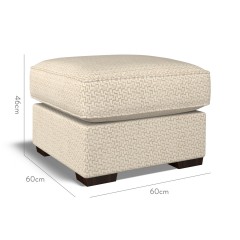 furniture vermont fixed ottoman desta pebble weave dimension