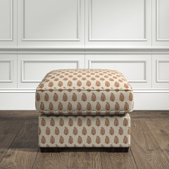 furniture vermont fixed ottoman indira rust print lifestyle