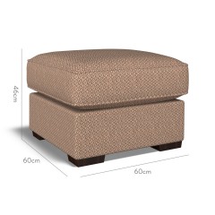 furniture vermont fixed ottoman jina cinnabar weave dimension