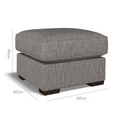 furniture vermont fixed ottoman kalinda charcoal plain dimension