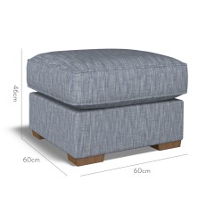 furniture vermont fixed ottoman kalinda denim plain dimension