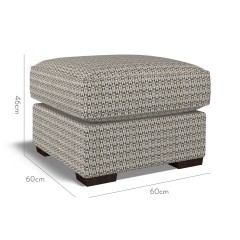 furniture vermont fixed ottoman nala charcoal weave dimension