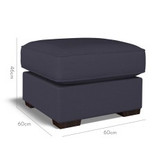 furniture vermont fixed ottoman shani indigo plain dimension