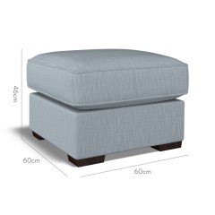 furniture vermont fixed ottoman zuri sky plain dimension