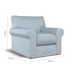 furniture vermont loose chair shani sky plain dimension