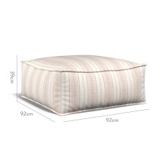 furniture zen pouffe bodo stripe ginger print dimension