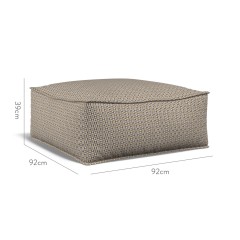 furniture zen pouffe nala ochre weave dimension