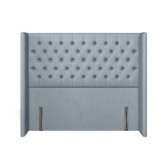 headboard bruton amina denim plain front