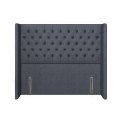 headboard bruton amina indigo plain front