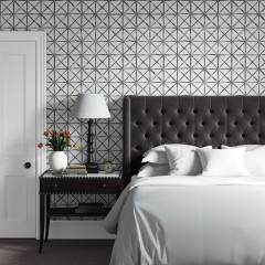 Bruton Headboard Cosmos Charcoal