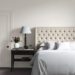 Bruton Headboard Nia Pebble