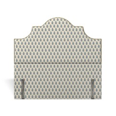 headboard izzie indira indigo print front