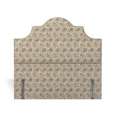 headboard izzie lotus charcoal print front