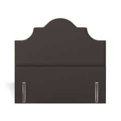 headboard izzie shani charcoal plain front