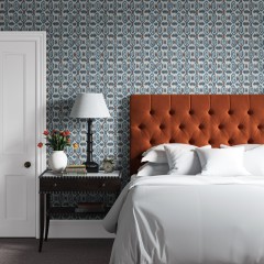 Kinsale Headboard Cosmos Cinnabar