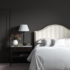 Marlborough Headboard Bodo Stripe Charcoal