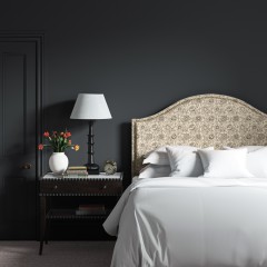 Marlborough Headboard Lotus Charcoal