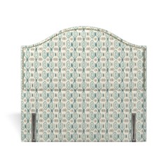 headboard marlborough odisha teal print front