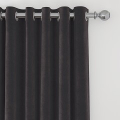 Cosmos Charcoal Curtains