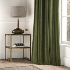 Cosmos Olive Velvet Fabric