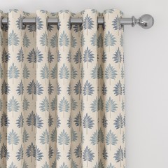 Palmette Denim Curtains